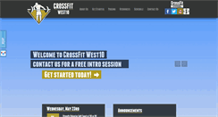 Desktop Screenshot of crossfitwest10.com