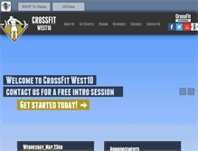 Tablet Screenshot of crossfitwest10.com